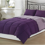 Girls Twin Bedding Sets With Purple Pillows And White Mattress