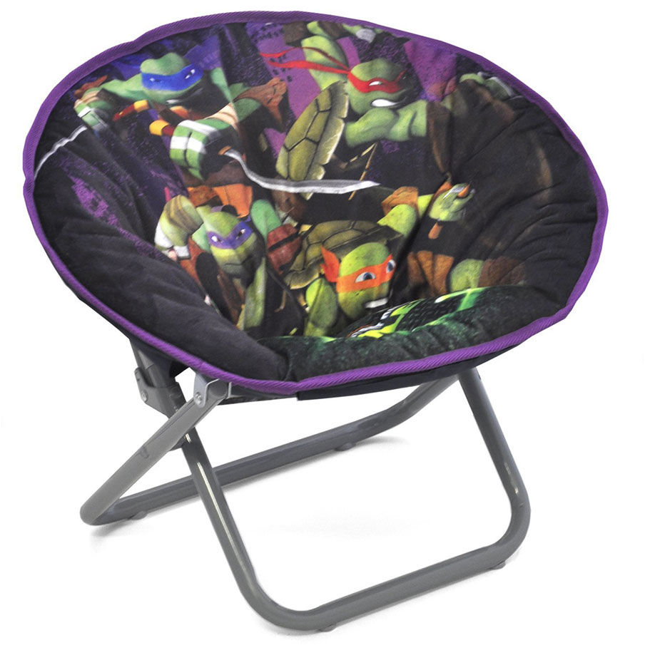 Fun Youth Kids Saucer Chair Design in Black and Pink