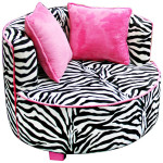 Zebra Saucer Chair Design for Teens