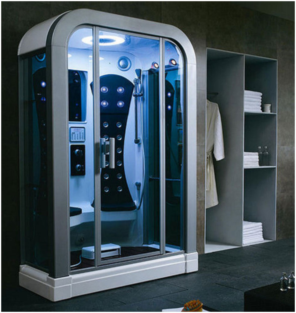 Futuristic Bathroom with Steam Shower Room