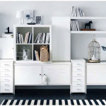 Organizing Room Tidy Ideas With White Wooden Cabinet