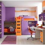 Organizing Room Tidy Ideas for Kids With Purple Color